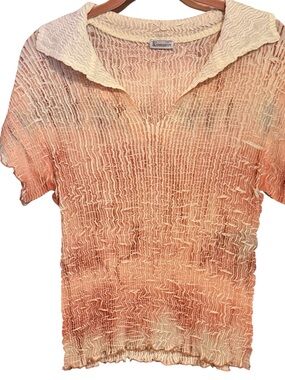 Komarov Crinkle Stretch Top